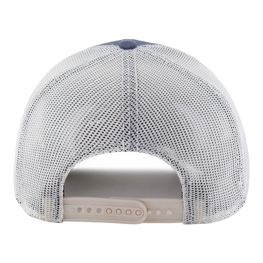 OKC Thunder 47 Brand Weathered Salvage Trucker Hat in Blue - Back View