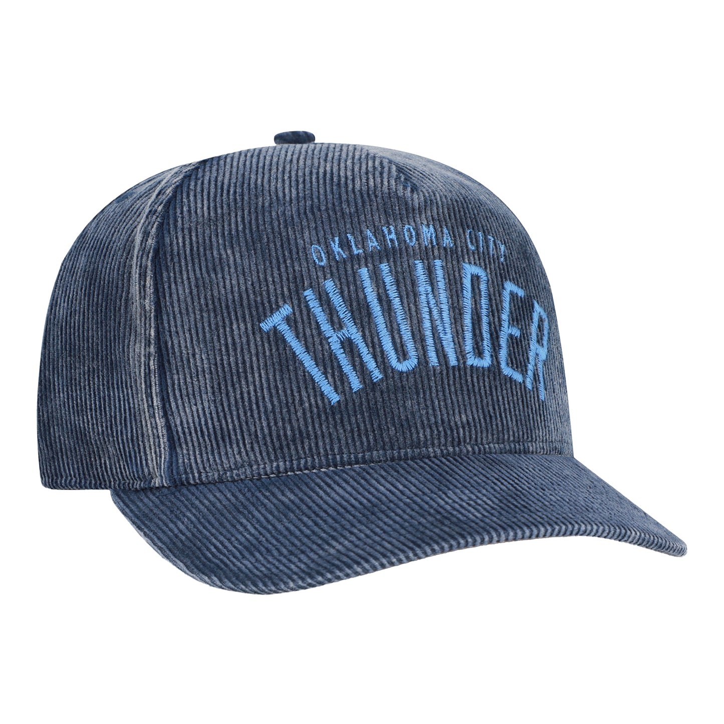 OKC Thunder 47 Brand Reclaim Corduroy Hitch Hat in Blue - Right Angle View