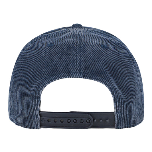 OKC Thunder 47 Brand Reclaim Corduroy Hitch Hat in Blue - back View