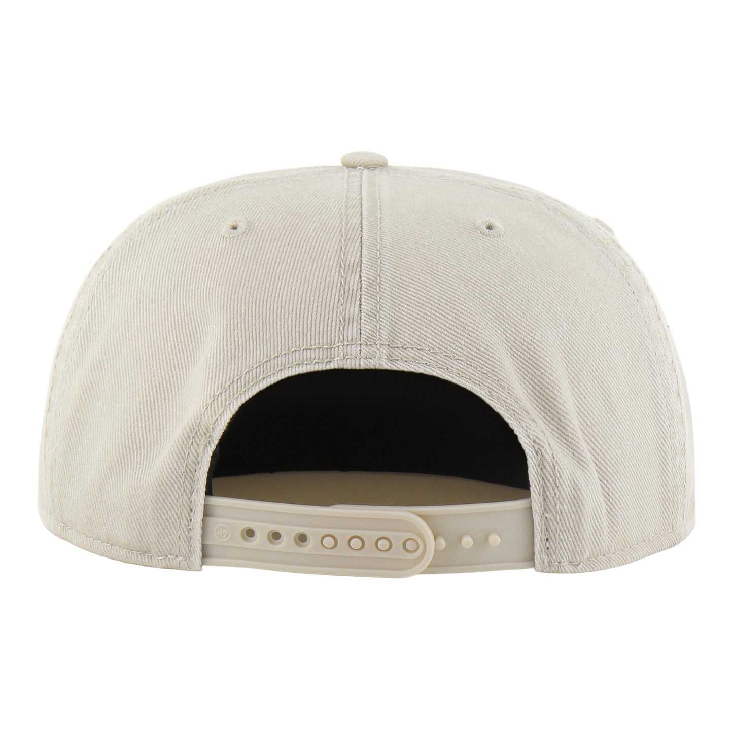 OKC Thunder 47 Brand Washed Captain Snap Hat in White - Back View