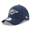 OKC Thunder 2025 NBA Championship 3930 Side Patch Flex-Fit Hat in Blue - Front Left View