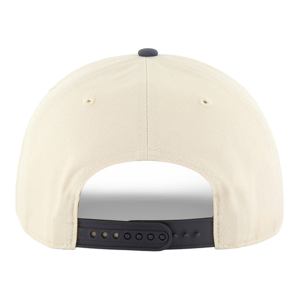 OKC Thunder 2025 NBA Championship Two-Tone Hitch Snapback in White - Back View