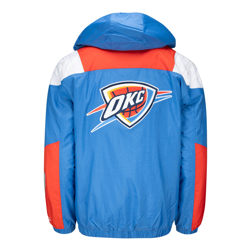 OKC THUNDER STARTER RETRO NYLON 1/4 ZIP JACKET | Official OKC Thunder Shop