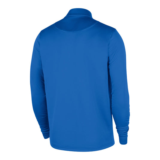 OKC Thunder Nike Coaches 1/4-Zip Jacket in Blue - Back View