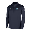 2025-26 CITY EDITION OKC THUNDER NIKE AUTHENTIC 1/4-ZIP JACKET in Blue - Front View