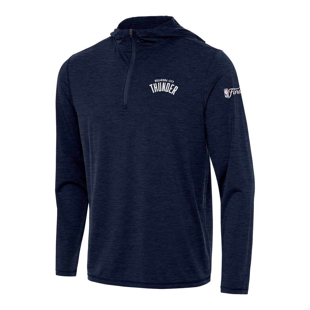 OKC THUNDER ANTIGUA 2025 NBA FINALS HOODED QUARTER-ZIP