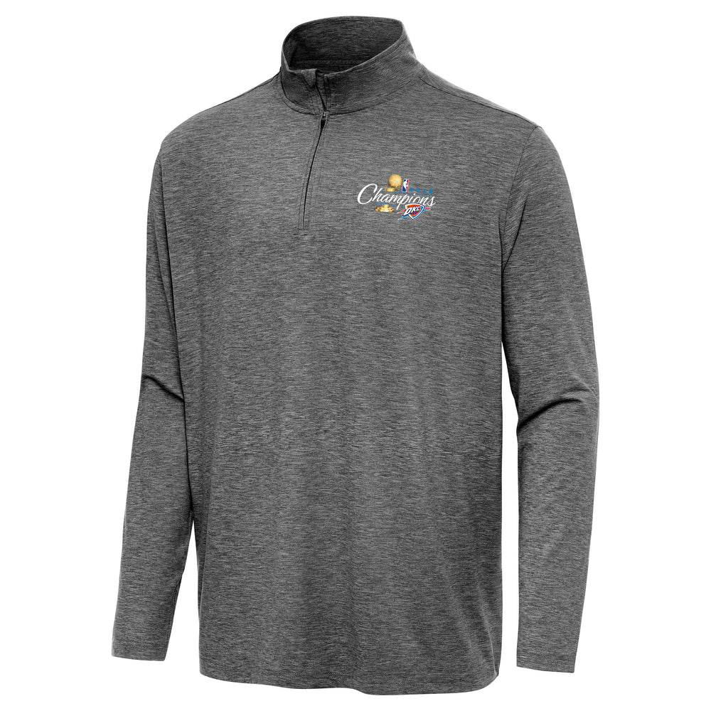 OKC THUNDER 2025 NBA CHAMPIONS ANTIGUA HUNK QUARTER-ZIP