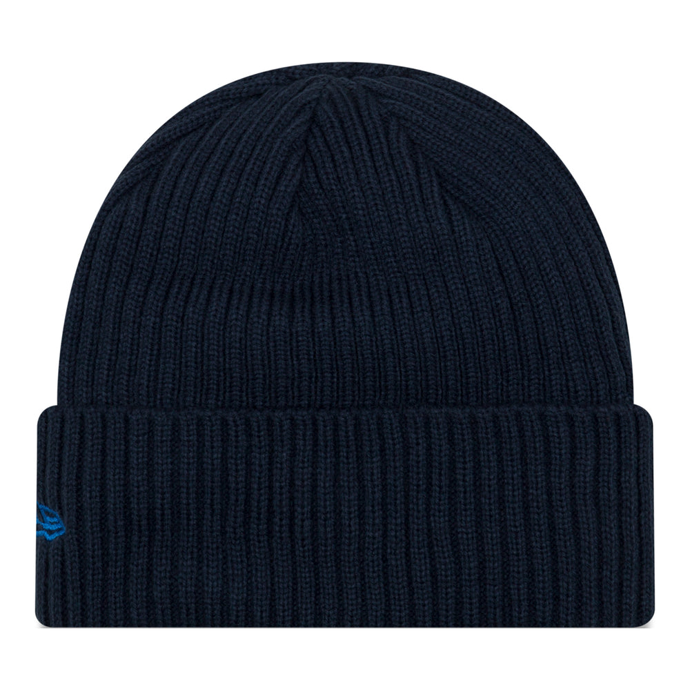 OKC THUNDER NEW ERA CLASSIC NAVY CUFF BEANIE in Blue - Black View