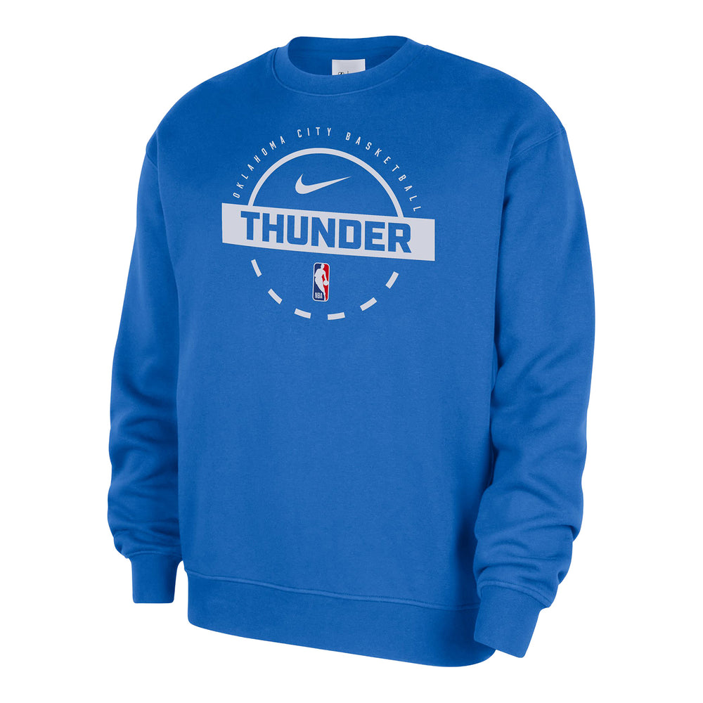 OKC THUNDER NIKE PRACTICE FLEECE CREWNECK