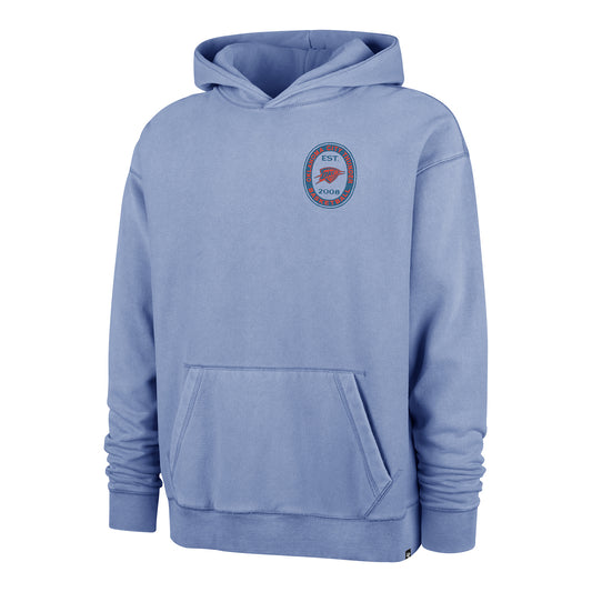 OKC Thunder 47 Brand Outdoors Boot Path Hoodie in Blue - Front View