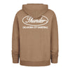 OKC THUNDER 47 BRAND FOUNDATION TRIPLE-DOUBLE HOODIE in Brown - Back View