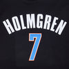 OKC THUNDER PRO STANDARD CHET HOLMGREN N&N HOODIE in Black - Front Detail View