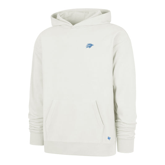 OKC Thunder 47 Brand Leon Foundation Sandstone Sweatshirt in White - Front View