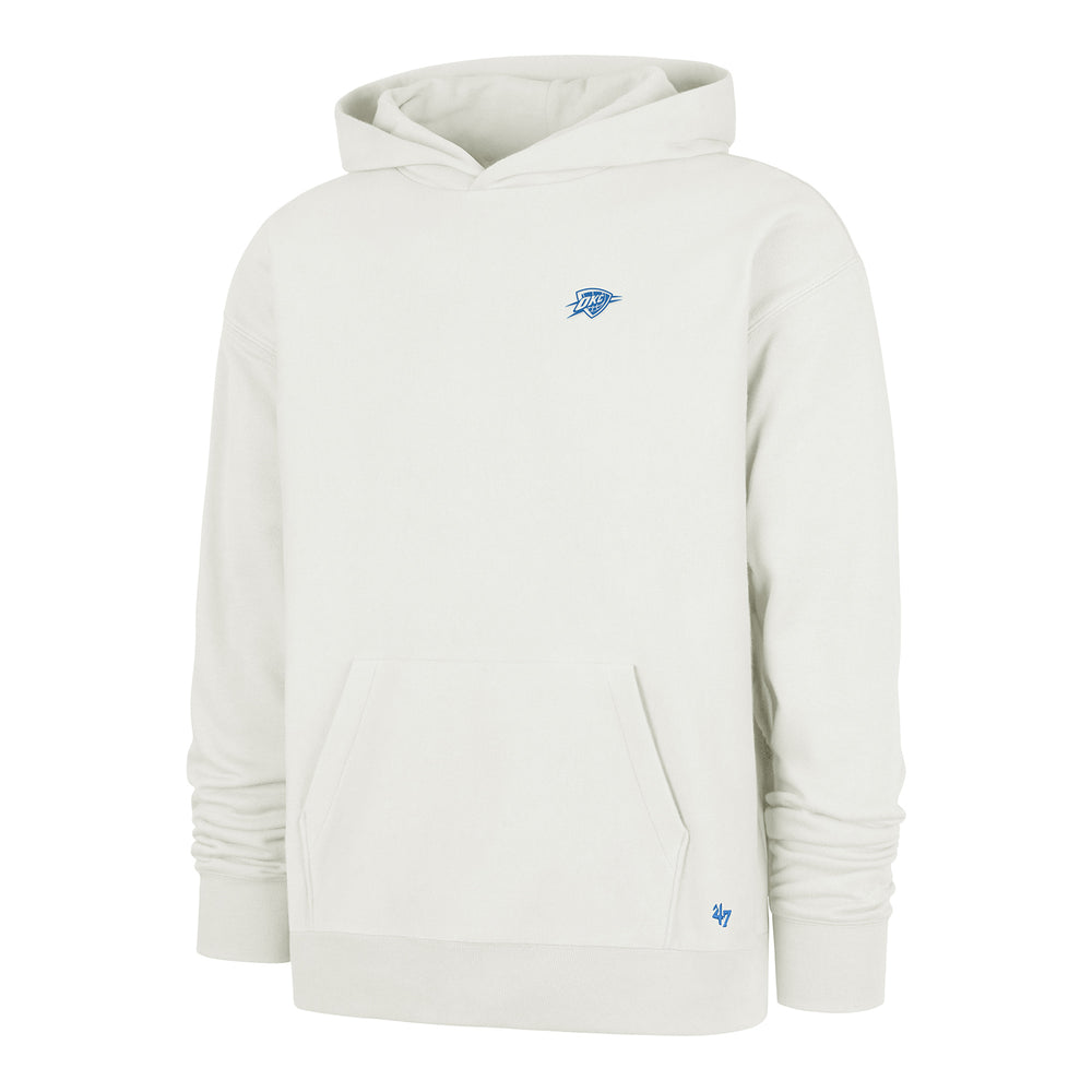 OKC Thunder 47 Brand Leon Foundation Sandstone Sweatshirt in White - Front View
