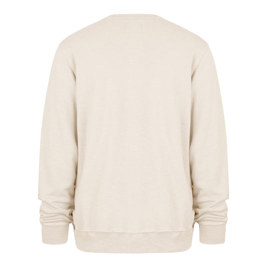 OKC Thunder 47 Brand Treasured Slub French Terry Crewneck in White - Back View
