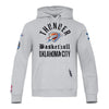 OKC THUNDER PRO STANDARD MODERN ORIGINALS HOODIE IN GREY - FRONT VIEW