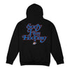 OKC THUNDER STADIUM ESSENTIALS 2025 SORRY I WAS HOOPING HOODED SWEATSHIRT - Back Detail View