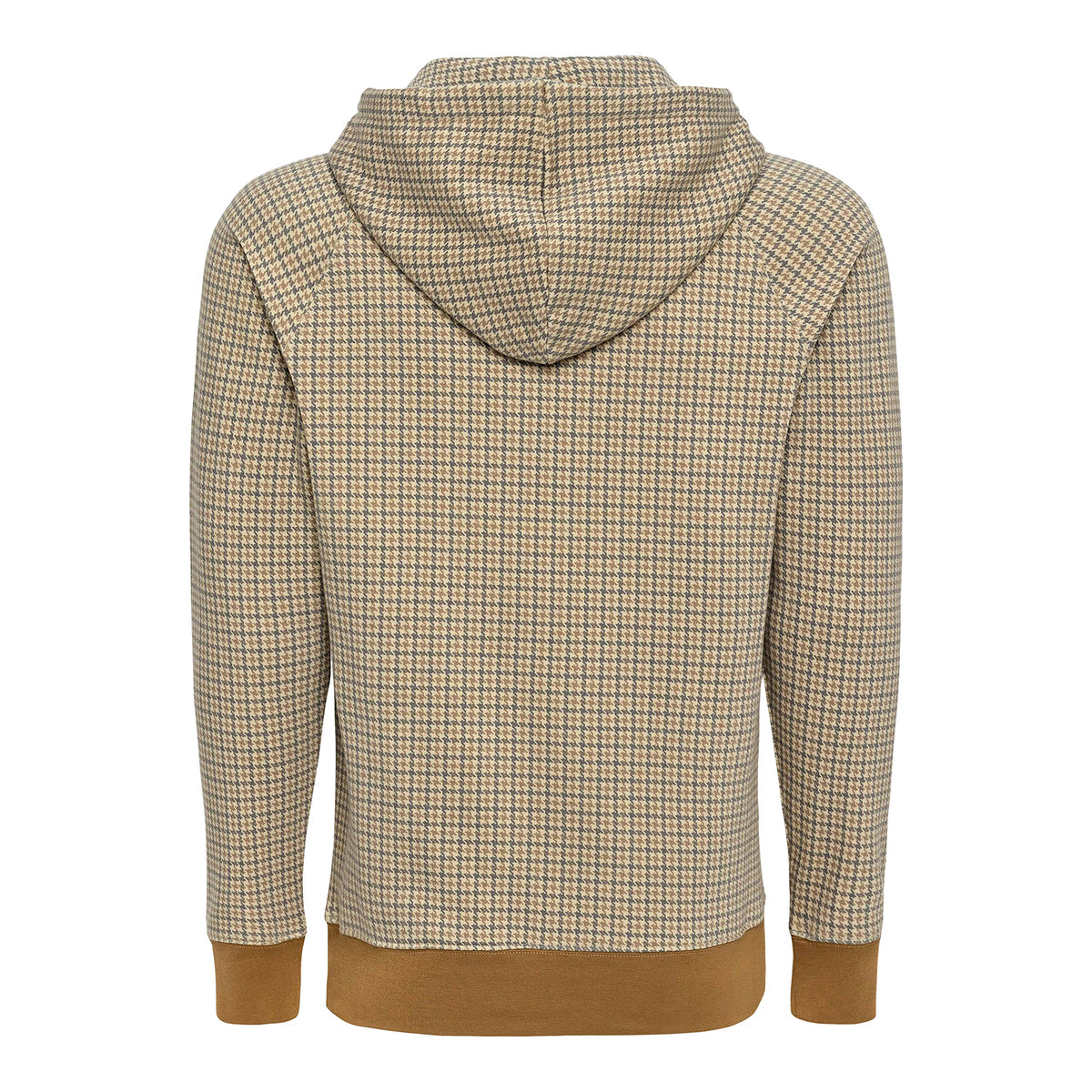 OKC Thunder Sportiqe Olsen Layden Houndstooth Hoodie in Brown - Back View