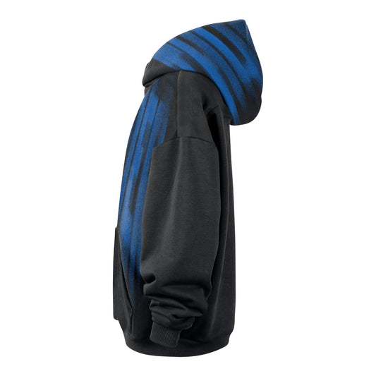 OKC Thunder Nike Standard Issue Therma-FIT Basktball Hoodie in Blue - Side View