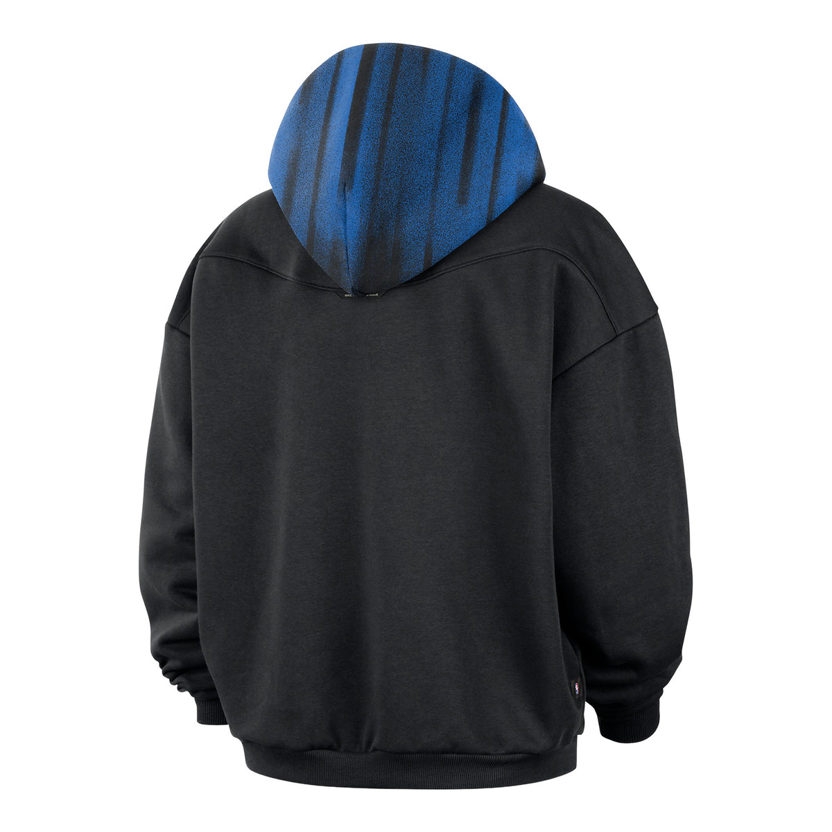 OKC Thunder Nike Standard Issue Therma-FIT Basktball Hoodie in Black - Back View