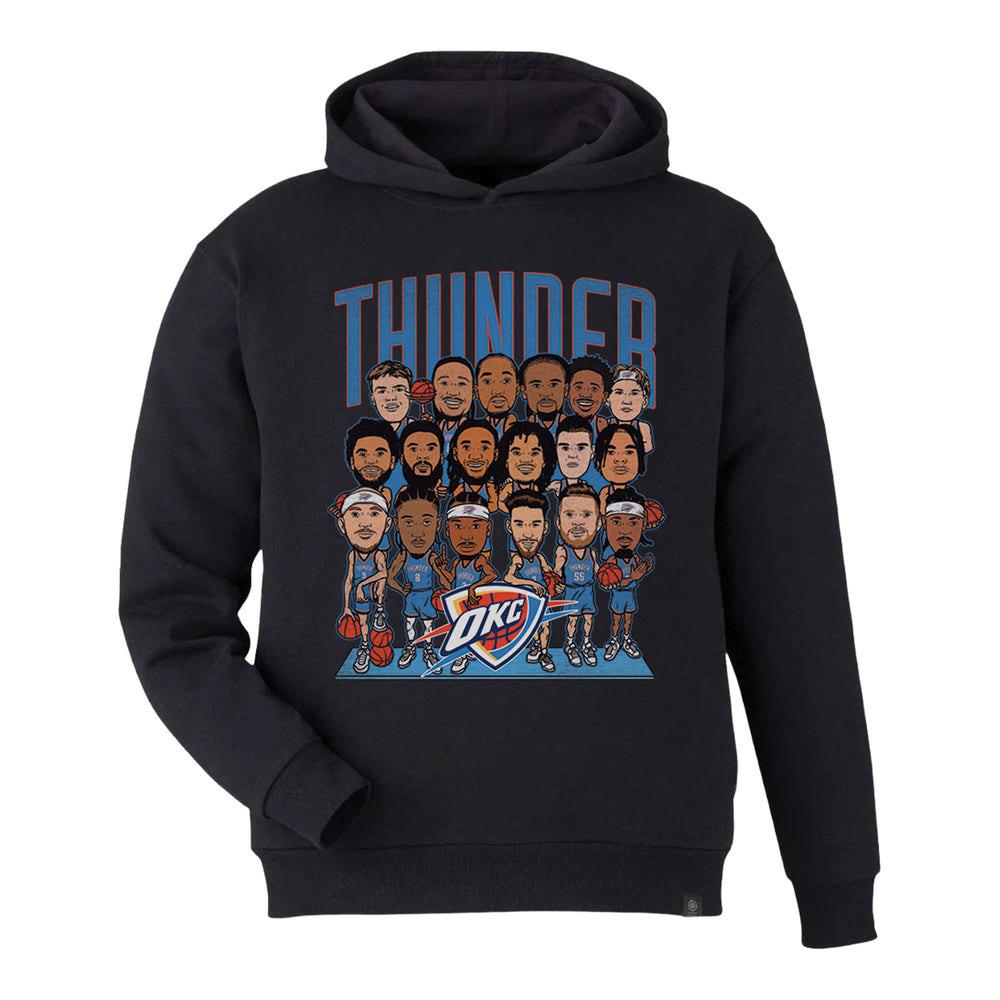 OKC THUNDER 2024-25 ROSTER CARICATURE HOODIE