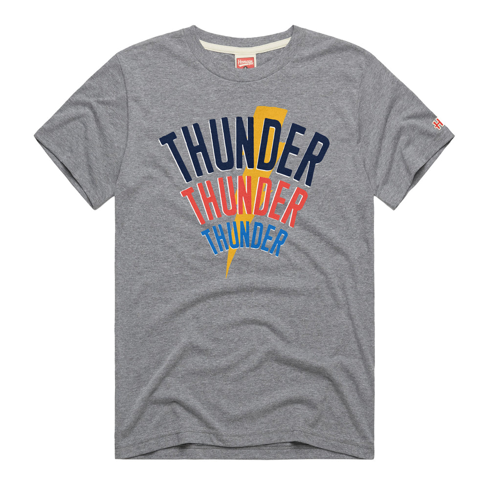 OKC THUNDER 3X THUNDER T-SHIRT