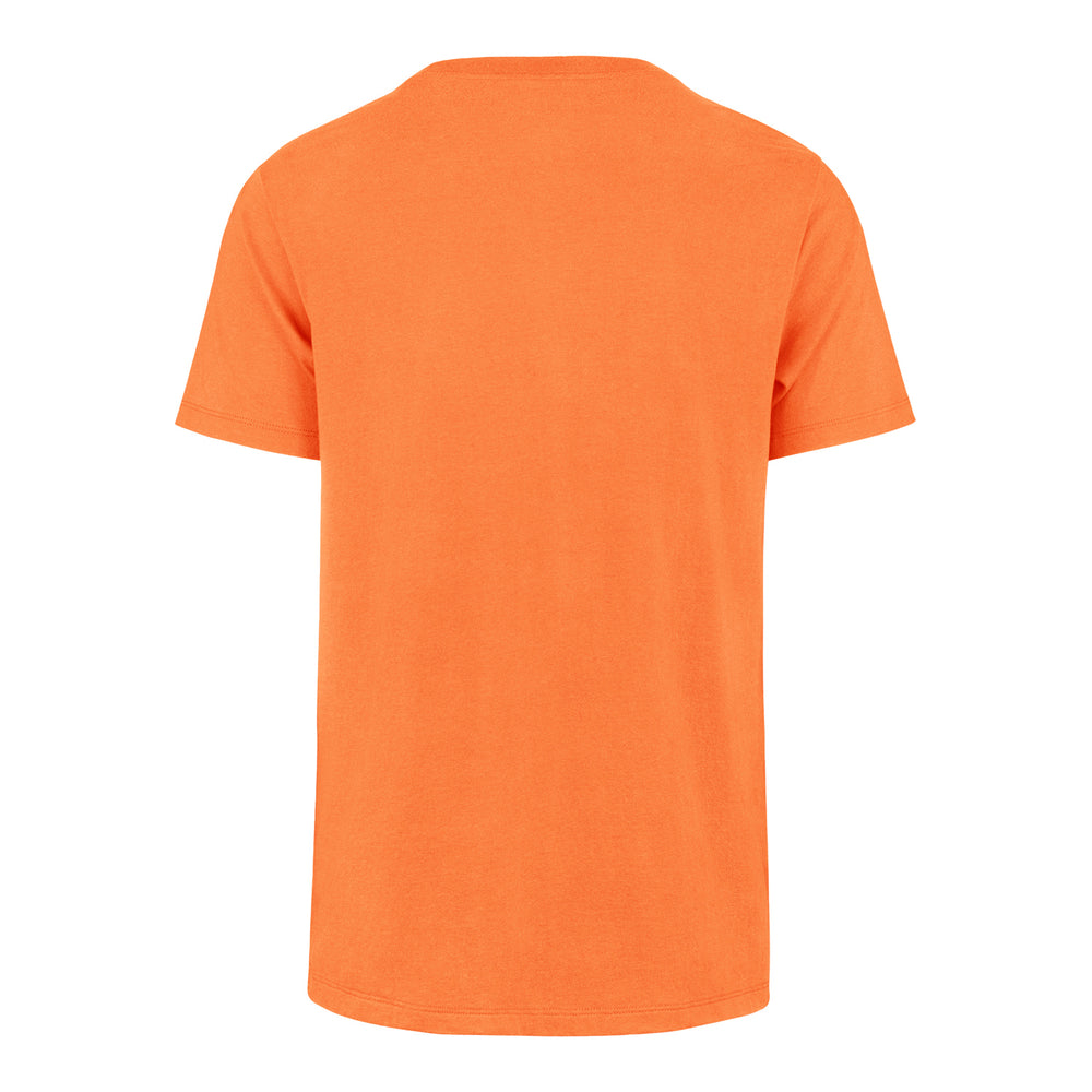 OKLAHOMA CITY THUNDER 47 BRAND FRANKLIN SHIELD T-SHIRT IN ORANGE - BACK VIEW
