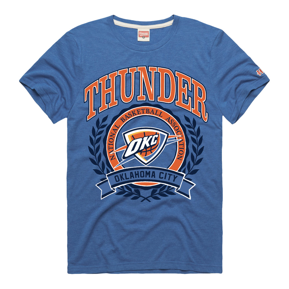 OKLAHOMA CITY THUNDER HOMAGE VARSITY LAUREL T-SHIRT