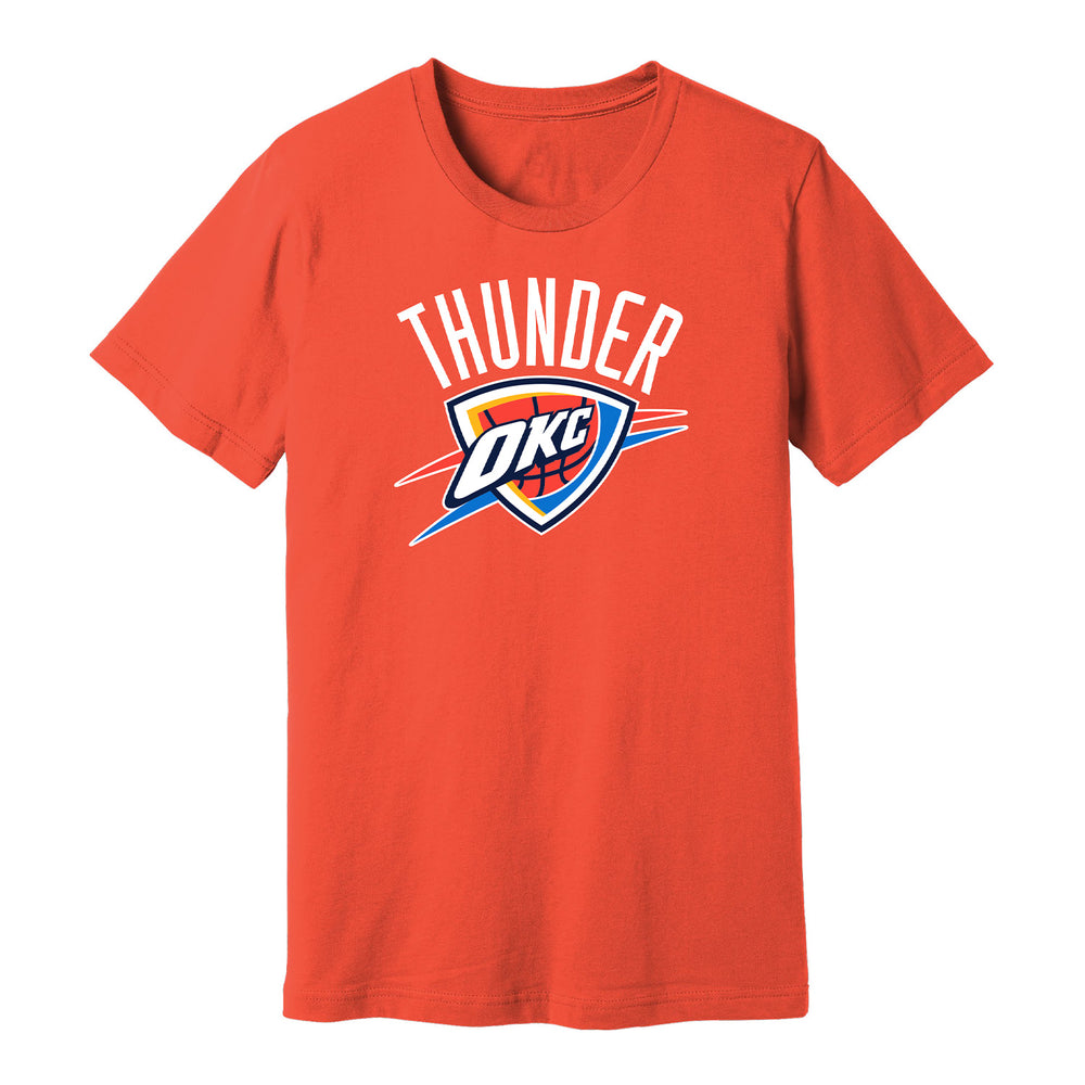 OKLAHOMA CITY THUNDER GLOBAL LOGO ORANGE T-SHIRT