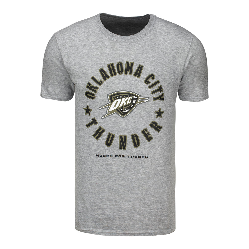 OKC THUNDER FANATICS HOOPS FOR TROOPS T-SHIRT