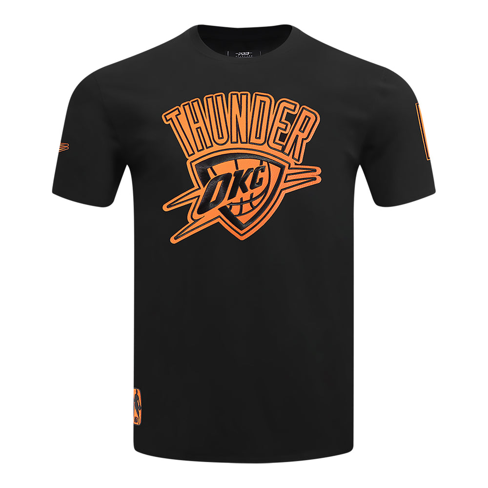 OKC THUNDER PRO STANDARD PEBBLED LEATHER T-SHIRT