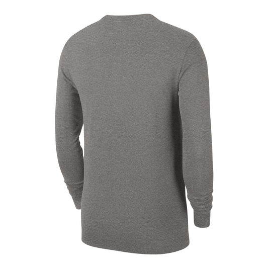 OKC Thunder Nike Practice Long Sleeve T-Shirt in Grey - Back View