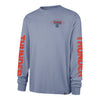 OKC THUNDER 47 BRAND OUTDOORS CAIRN RAVINE L/S T-SHIRT in Blue - Front View