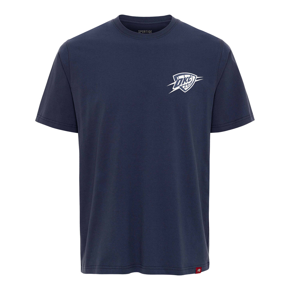 OKC Thunder Sportiqe Duke Yamas Script T-Shirt in Navy - Front View