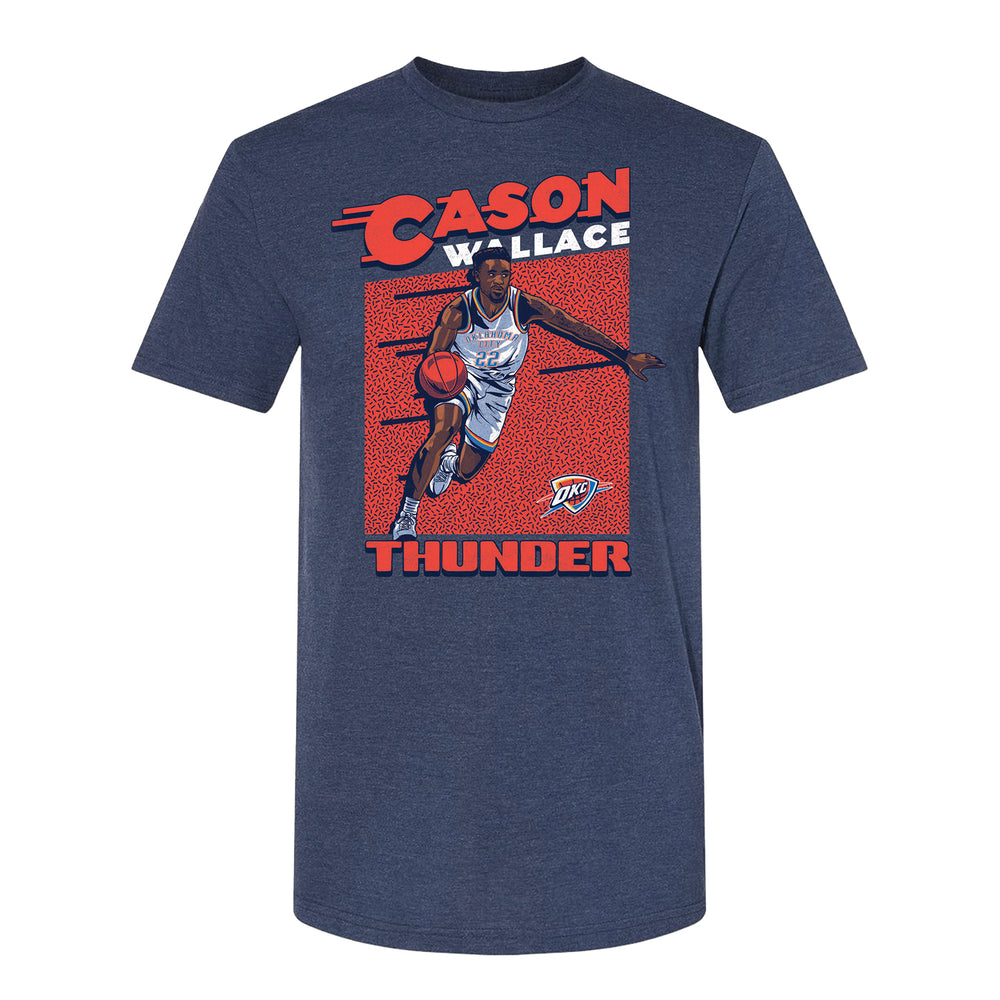 OKC THUNDER CASON WALLACE ACTION T-SHIRT