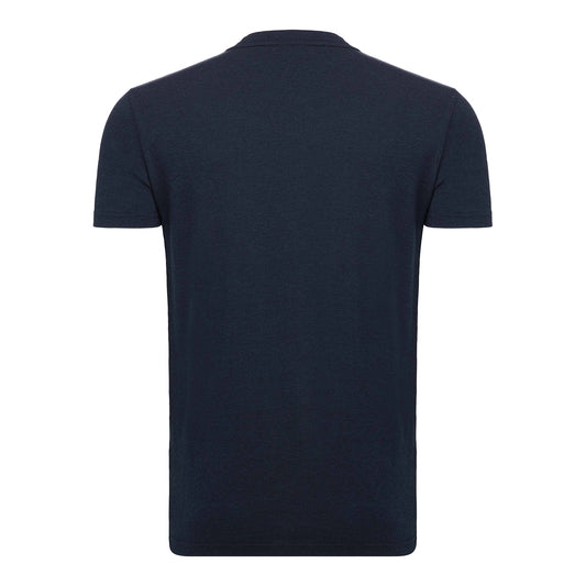 OKC Thunder Sportiqe Basketball Christo T-Shirt in Blue - Back View