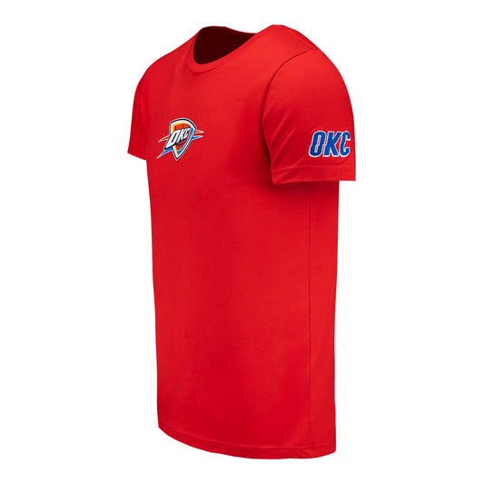 OKC Thunder IOG Silicone Patch Orange T-Shirt in orange - Front Left view