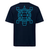 OKC Thunder Sportiqe City Edition 2025-26 Native Turtle Duke T-Shirt in Blue - Back View