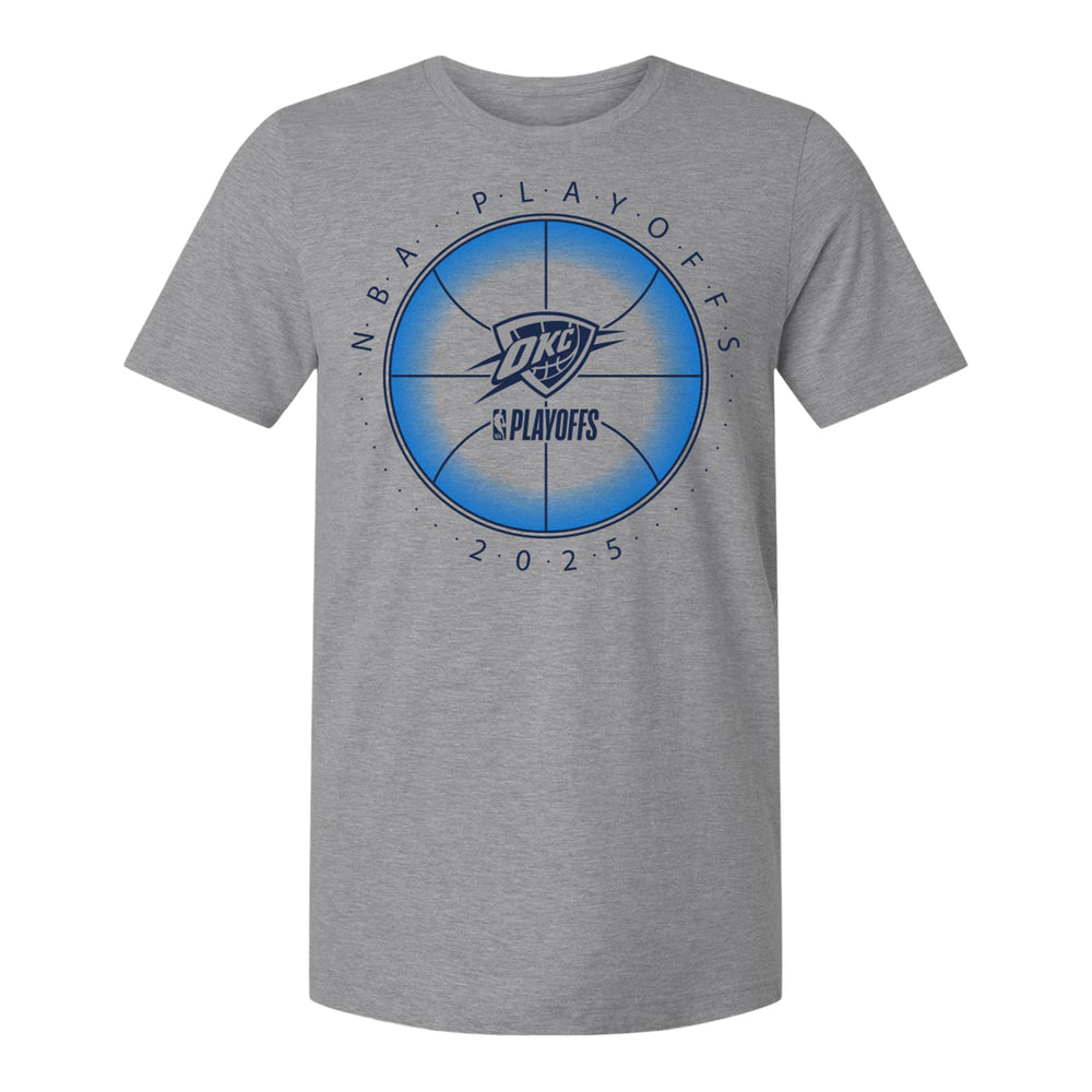 THUNDER 2025 PLAYOFFS BASKETBALL OUTLINE T-SHIRT