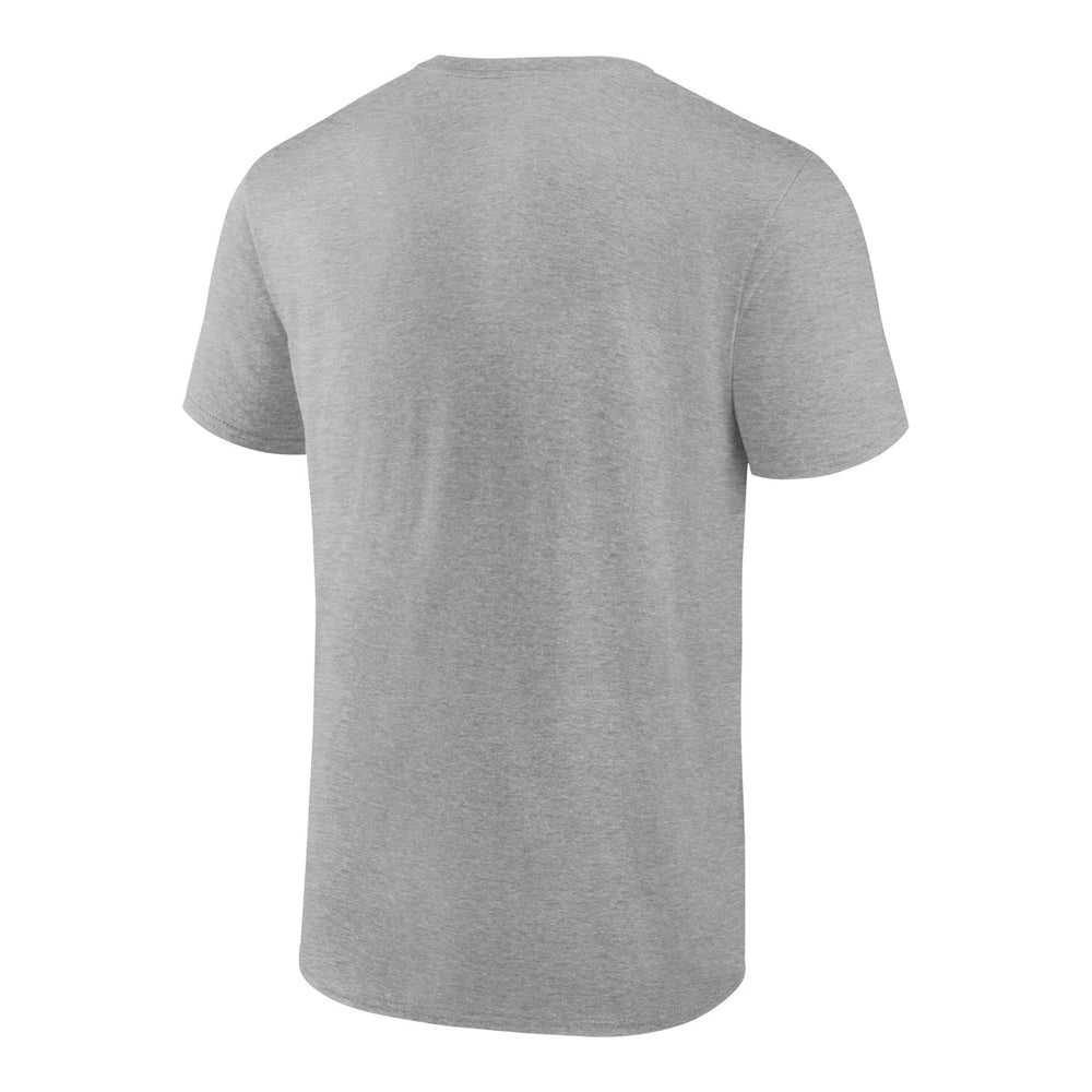 OKC THUNDER 2025 WCF CHAMPIONS LOCKER ROOM T-SHIRT in Grey - Back View