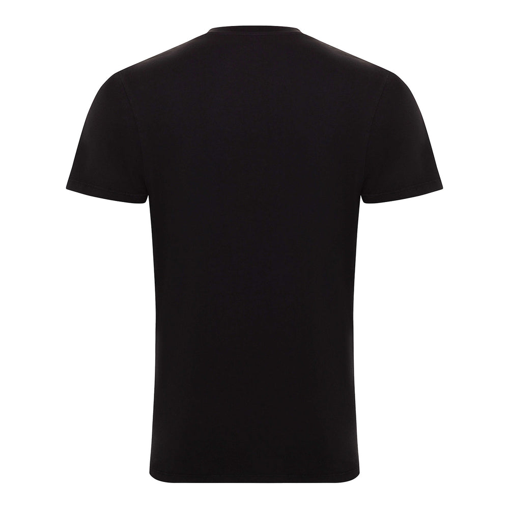 OKC THUNDER 2025 NBA FINALS SPORTIQE SCRIPT T-SHIRT in Black - Back View