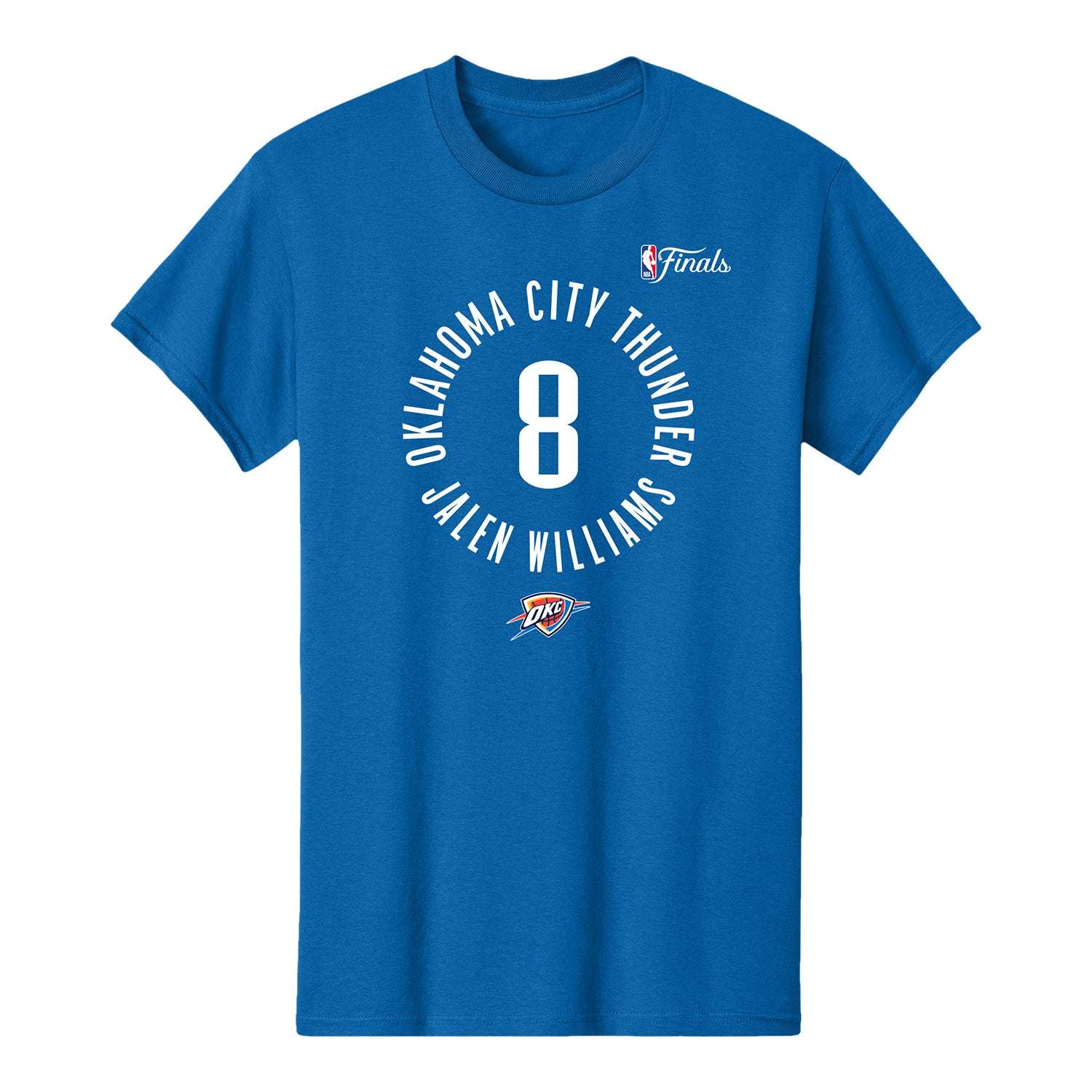 nba finals gear OKC THUNDER JALEN WILLIAMS CIRCLE NBA FINALS N&N T-SHIRT / Large