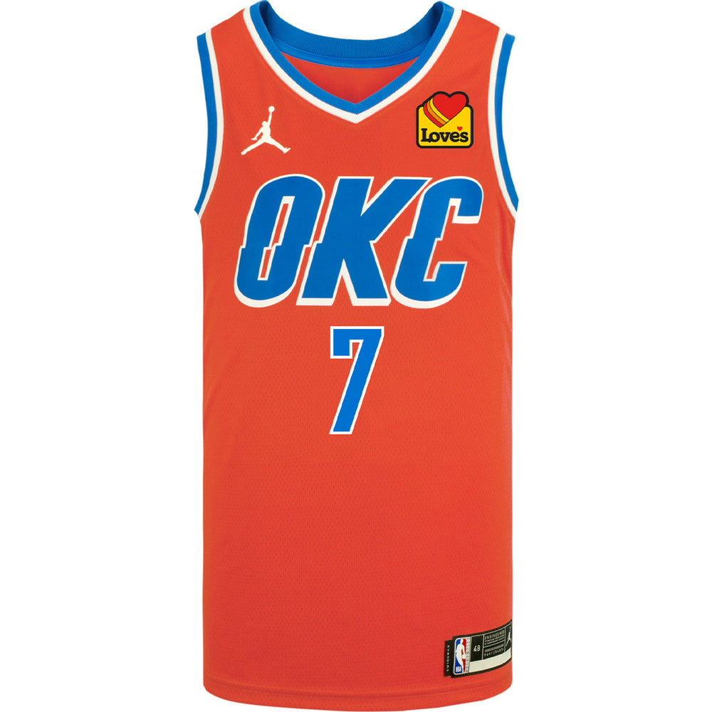 CHET HOLMGREN NIKE STATEMENT SWINGMAN JERSEY IN ORANGE - FRONT VIEW