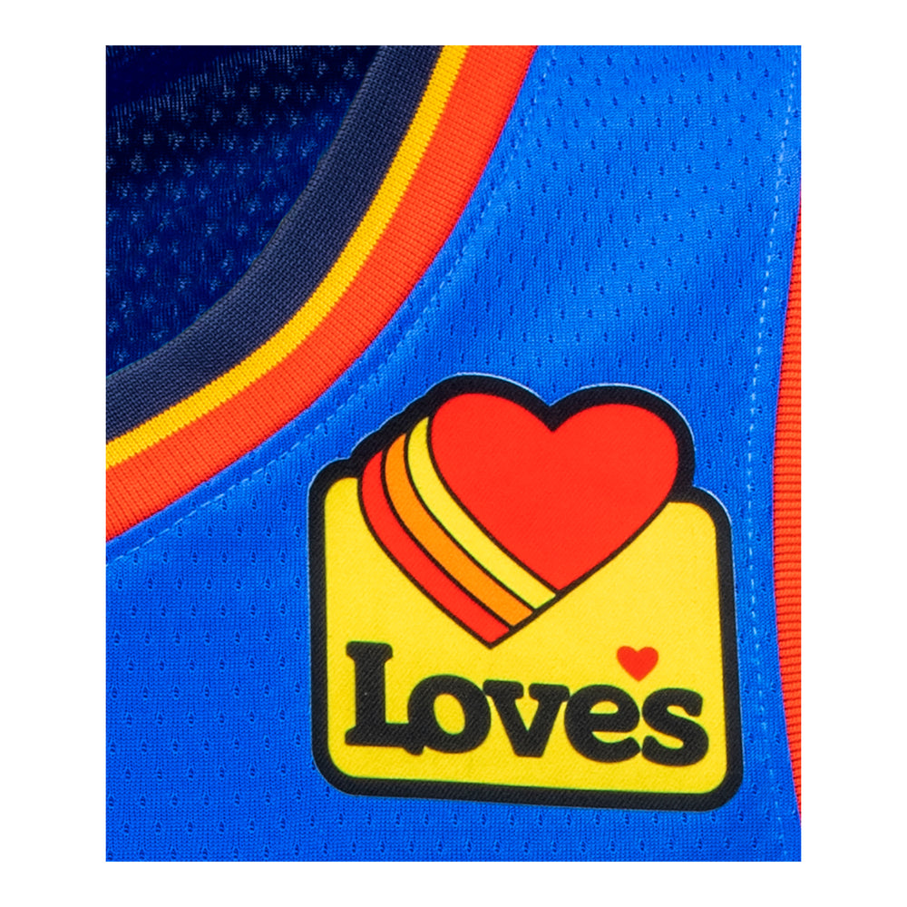 OKLAHOMA CITY THUNDER ICON SWINGMAN JERSEY - Logo close up