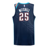 YOUTH 2025-26 OKLAHOMA CITY THUNDER AJAY MITCHELL CITY EDITION SWINGMAN JERSEY in Blue - Back View