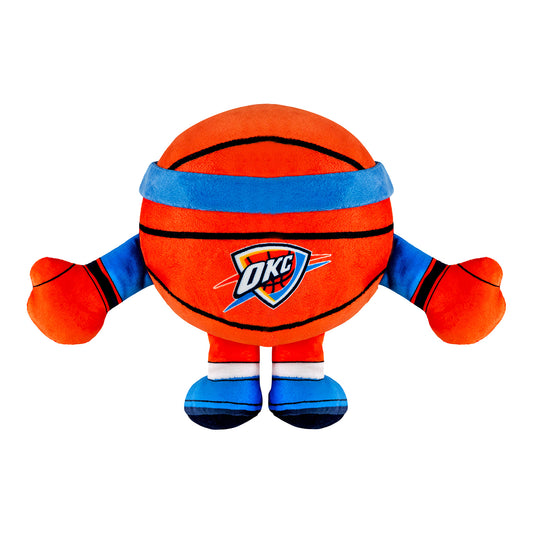 Oklahoma City Thunder Uncanny Brands 6" Kuricha Sitting Basketball Plush - Back View