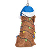 OKLAHOMA CITY THUNDER DOG CHRISTMAS LIGHTS ORNAMENT - Back View