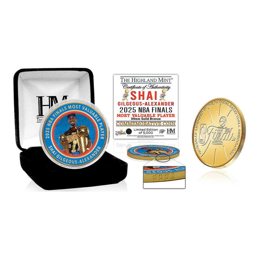 OKC THUNDER 2025 NBA FINALS MVP BRONZE COLOR COIN