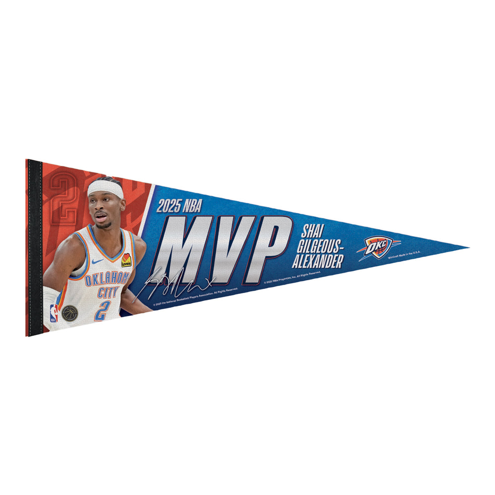 SHAI GILGEOUS-ALEXANDER 2025 NBA MVP PENNANT