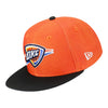 YOUTH OKC THUNDER NEW ERA SUBMLIMATED BASKETBALL HAT - Front Left View